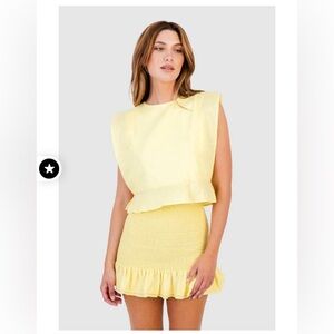 KOCH Lemonade Cotton Nicole Skirt Size Medium